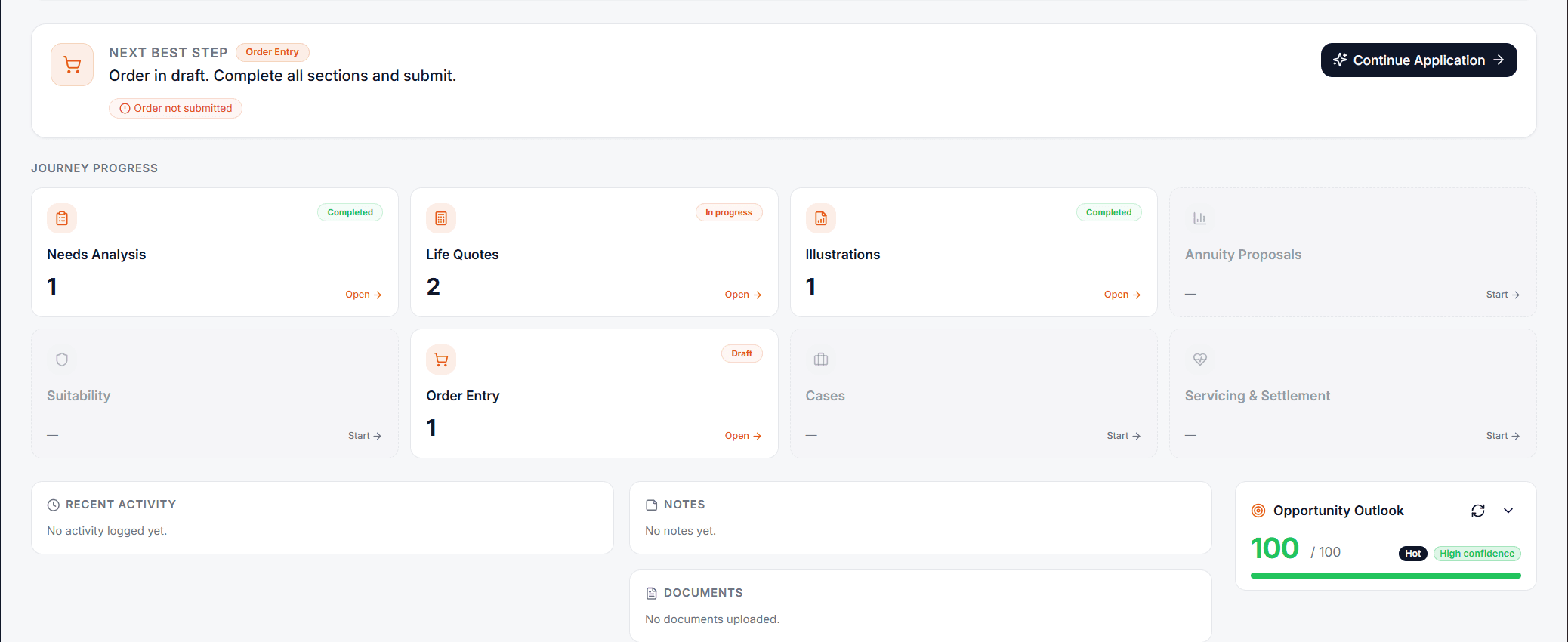 Client file overview