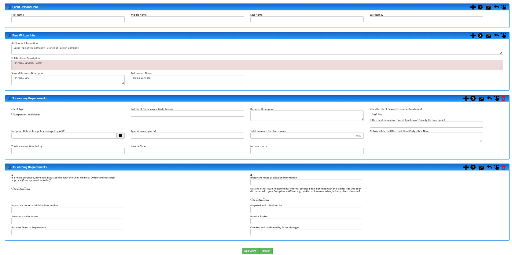 EbixEvolution client file